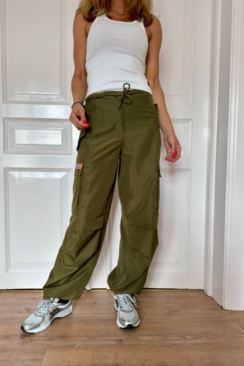 UFO, Silky Flap Pocket pants, Olive